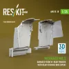 ResKit Models 1:35 Merkava Mk.3 Damaged Front n' Rear fenders with Rear stowage bins (open) (3D Printed) for Hobby Boss