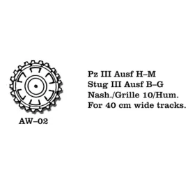   Friulmodel 1:35 Tracks for Pz III (H-N) / Stug III (B-C) Nashorn / Hummel Nashorn / Hummel
