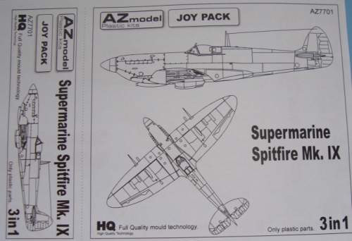 AZ Model 1:72 - SUPERMARINE SPITFIRE MK. IX ”JOY PACK” - AZ07701