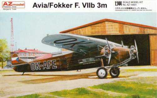 AZ Model 1:144 - FOKKER F.VIIB 3M ČSA, ČSLS - AZ14401