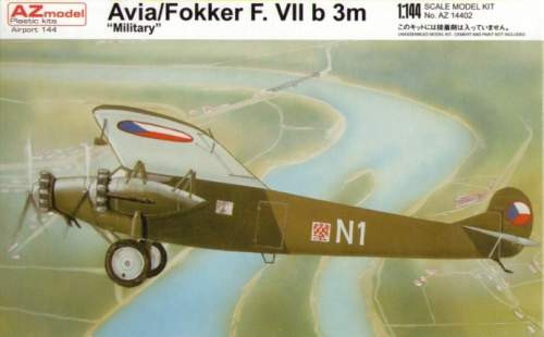 AZ Model 1:144 - FOKKER F.VIIB 3M MILITARY - AZ14402