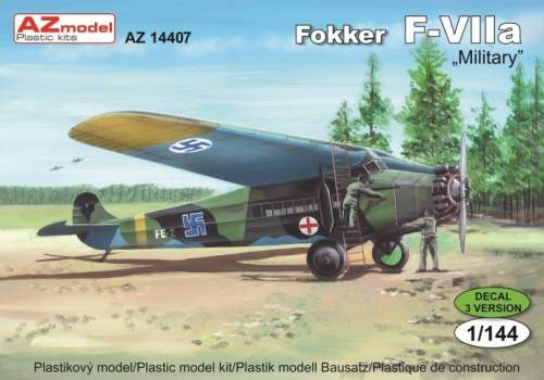 AZ Model 1:144 - FOKKER F-VIIA MILITARY - AZ14407