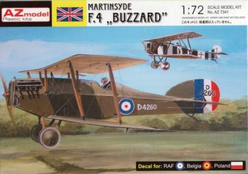 AZ Model 1:72 - MARTINSYDE F.4 BUZZARD RAF, BELGIUM - AZ7341