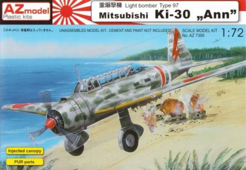 AZ Model 1:72 - MITSUBISHI KI-30 ”ANN” JAPAN - AZ7359