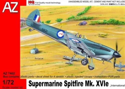 AZ Model 1:72 - SUPERMARINE SPITFIRE MK. XVIE ”INTERNATIONAL” HQT