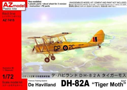 AZ Model 1:72 - DE HAVILLAND D82A ”TIGER MOTH” RAF AZ7415