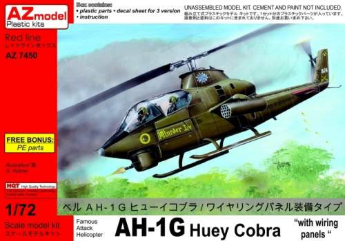 AZ Model 1:72 - BELL AH-1G HUEY COBRA W / WIRING PANELS AZ7450