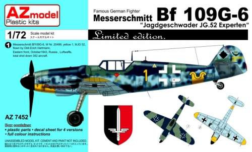 AZ Model 1:72 - MESSERSCHMITT BF 109G-6 JAGDGESCHWADER JG.52 EXPERTEN