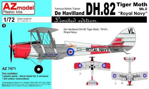 AZ Model 1:72 - DE HAVILLAND DH.82 TIGER MOTH MK. II ROYAL NAVY