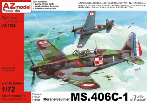 AZ Model - 1:72 Morane-Saulnier MS.406C-1 ”Battle of France”