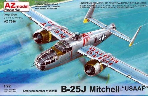 AZ Model 1:72 B-25J Mitchell USAAF repülő makett