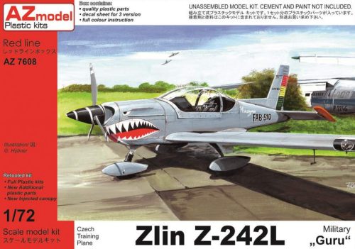 AZ Model 1:72 Zlin Z-242L ”Military”