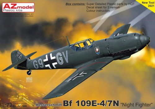 AZ Model 1:72 Bf 109E-4/7N „Night Fighter“