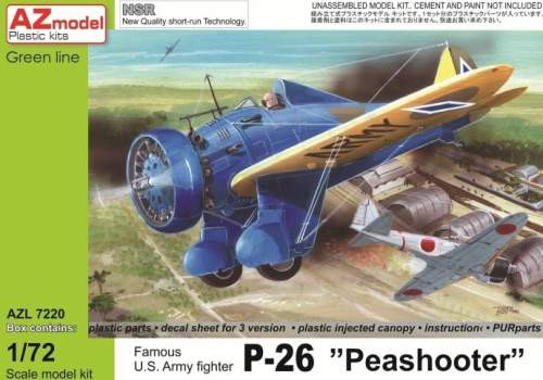 AZ Model - Legato 1:72 - BOEING P-26A PEASHOOTER INTERNATIONAL