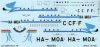 Boa decals Ilyushin IL-18 MALEV HUNGARIAN Airlines HA-MOA/C/F