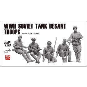   Border Model 1:35 WWII Soviet Tank Desant Troops (5 pcs. Resin Figures)