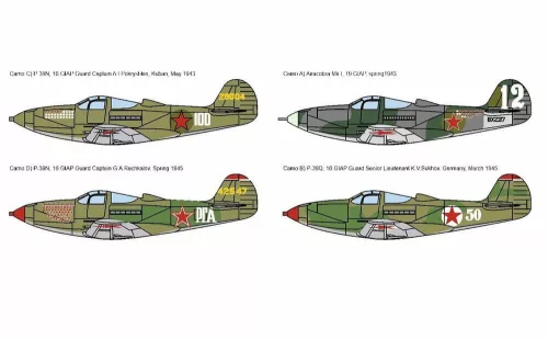 Brengun 1:144 P-39 Airacobra „Red Stars“