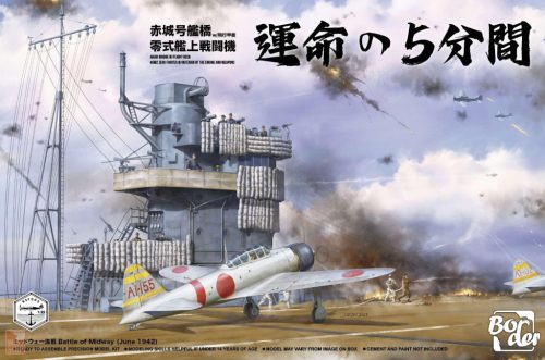 Border model BSF002 1:35 Mitsubishi A6M2 Zero and Akagi Flight Deck (sérült dobozos)