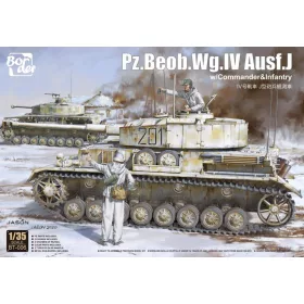 Border Model 1:35 Pz.Beob.Wg.IV Ausf.J w/Commander&Infantry