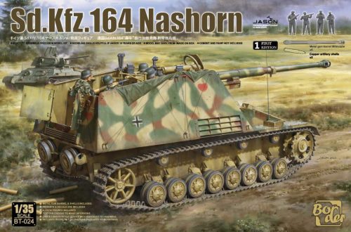 Border model BT024 1:35 Sd.Kfz. 164 Nashorn Early/Command w/4 figures