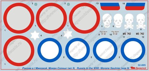 Begemot 1:32 Morane-Saulnier type N Russia in WWI