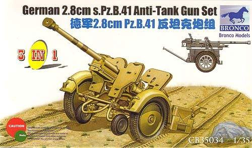 Bronco Models 1:35 2.8cm Pz.B41 Anti Tank Gun