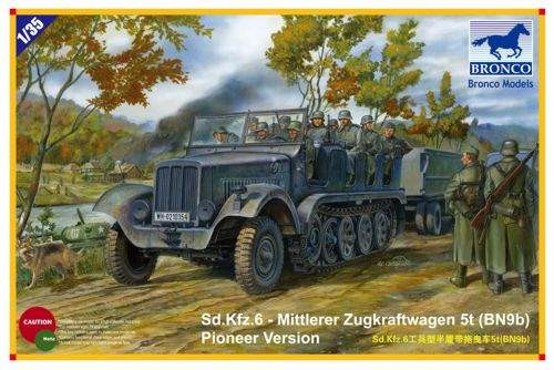 Bronco Models 1:35 Sd.Kfz.6 Mittlerer Zugkraftwagen 5t (BN9b) Pioneer Versi