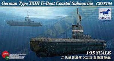 Bronco 1:35 German U-XXIII Coastal Submarine
