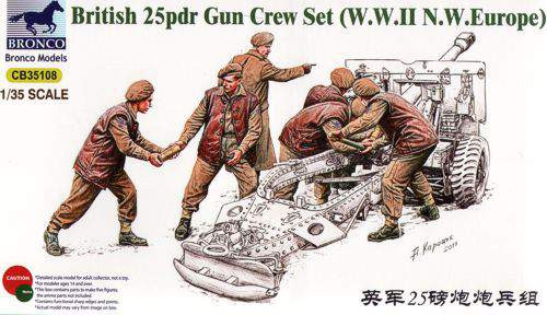 Bronco 1:35 British 25pdr Gun Crew Set (WWII N.W.Europe)