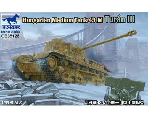 Bronco 1:35 Hungarian Medium Tank 43.M Turan III harcjármű makett