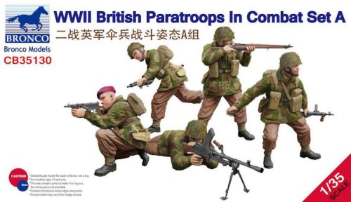 Bronco 1:35 WWII British Paratroops in Combat Set A 