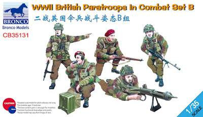 Bronco 1:35 WWII British Paratroops in Combat Set B 