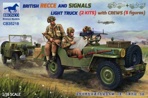 Bronco 1:35 BRITISH RECCE AND SIGNALS LIGHT TRUCK (2 KITS) with CREWS