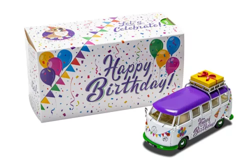 Corgi 1:43 Volkswagen Campervan Happy Birthday