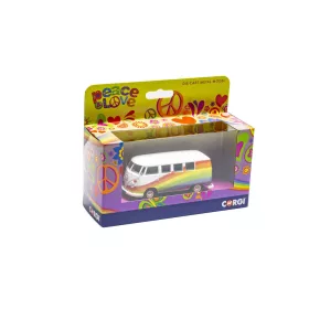Corgi 1:43 Volkswagen Campervan - Peace Love and Rainbows