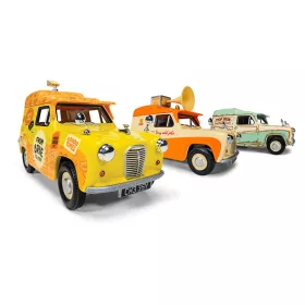   Corgi 1:43 Wallace & Gromit Austin A35 Van Collection - Cheese Please!, Top Bun, Spick & Spanmobile