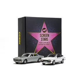  Corgi 1:43 Screen Stars - Ford Capri Mk2 2.0S Diamond White, Jaguar XJ6 Series 2 Silver