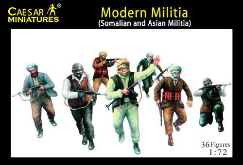 Caesar Miniatures 1:72 - Modern Militia (Somalian and Asian Militia)
