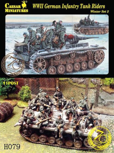 Caesar Miniatures 1:72 German Infantry Tank Riders - Winter Set.2