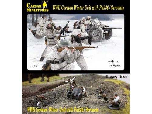 Caesar Miniatures 1:72 WWII German Winter Unit with Pak-36 and crew