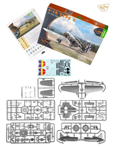 Clear Prop Models 1:48 I-16 type 5 (in the sky of Spain early version)