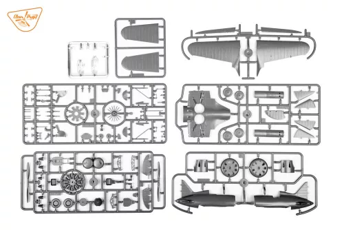 Clear Prop Models 1:48 I-16 type 5 (in the sky of Spain early version)