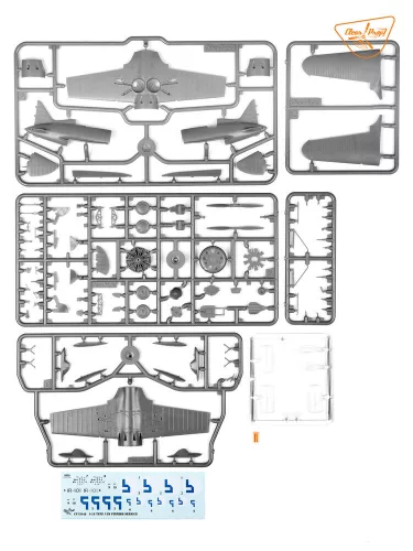 Clear Prop Models 1:72 I-16 type 5 In Finnish Service