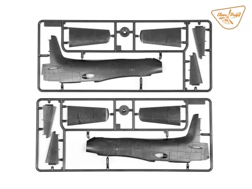 Clear Prop Models 1:72 A2D-1 Skyshark