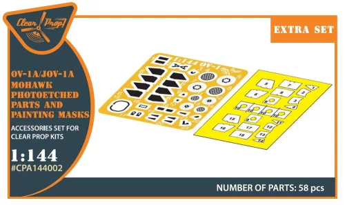 Clear Prop Accessories 1:144 OV-1 A/JOV-1A Mohawk PE parts and painting mask for CP kits