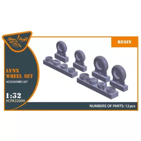 Clear Prop Accessories 1:32 Lynx wheel set for Revell kits