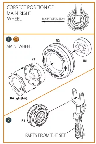 Clear Prop Accessories 1:35 TB.2 wheel set