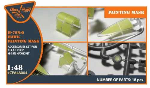 Clear Prop Accessories 1:48 Hawk H-75 N/O for CP kit painting mask for CP kits CP4803/CP4804