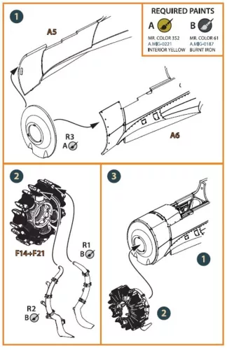 Clear Prop Accessories 1:48 Hawk H-75 M/N/O resin exhaust for CP kits CP4803/CP4804
