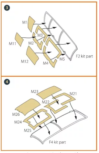 Clear Prop Accessories 1:48 OV-10 A/D Bronko painting mask for ICM kits 48300/48301
